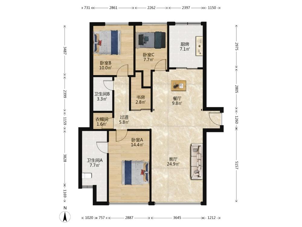 整租·前滩华唐名邸