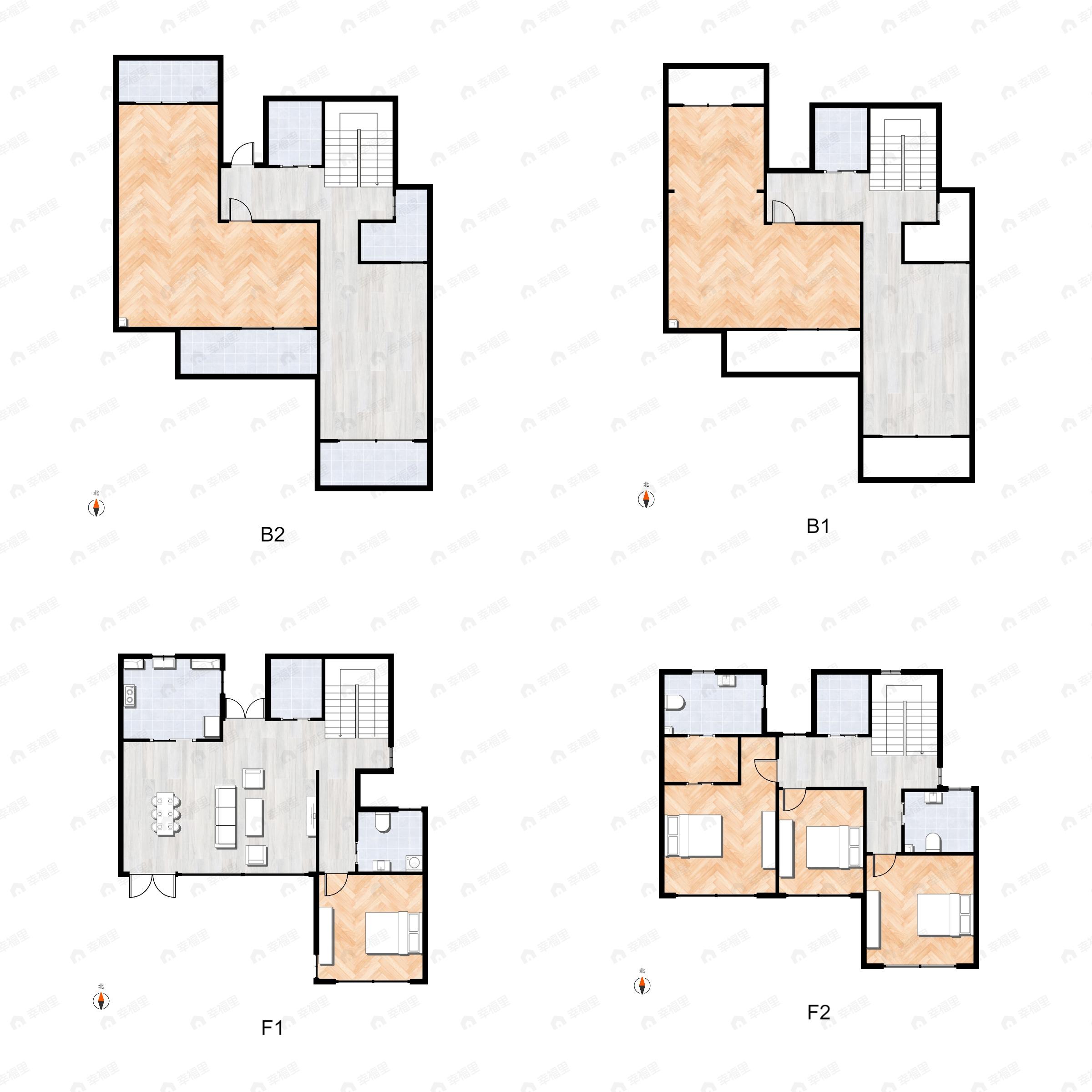 4室2厅3卫建面336平户型图