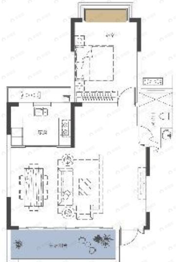 中建星宸3室2厅2卫户型图