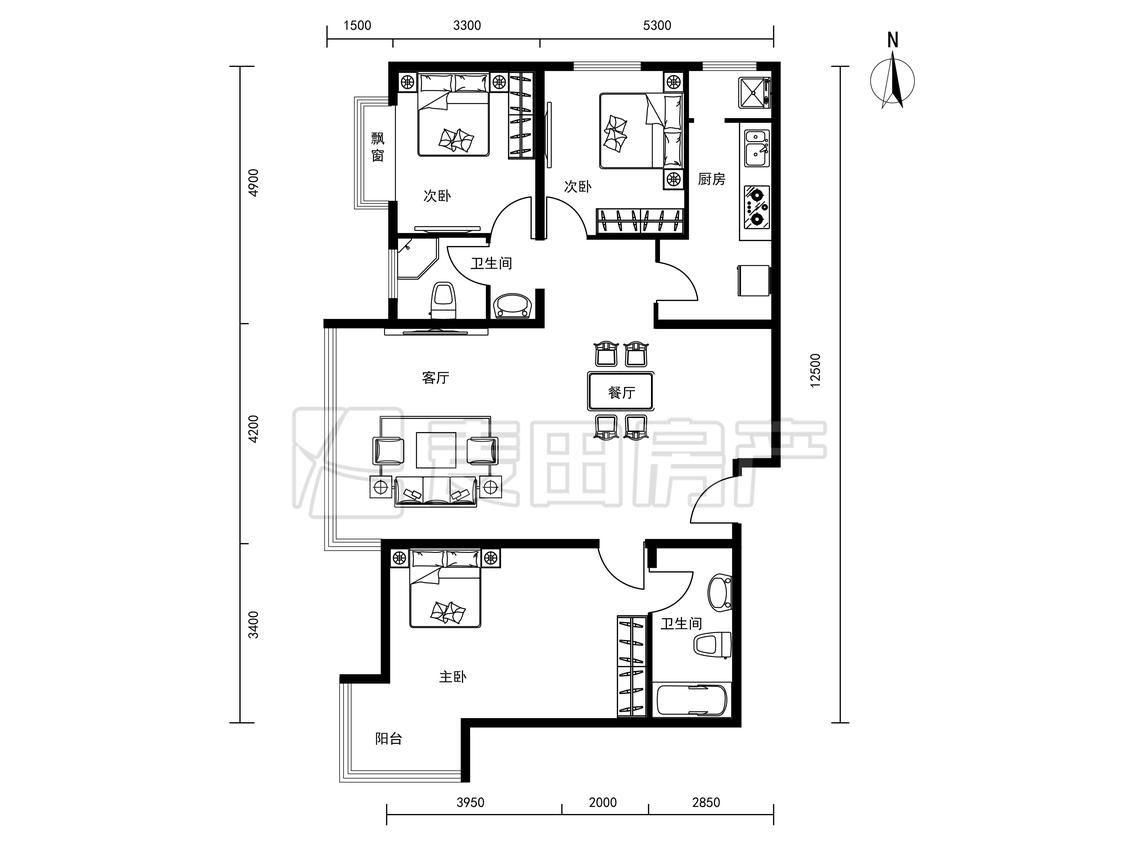 整租·太阳公元(北区)