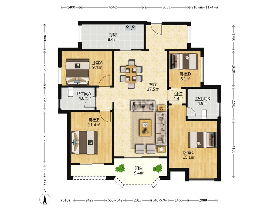 整租·中洲中央公园