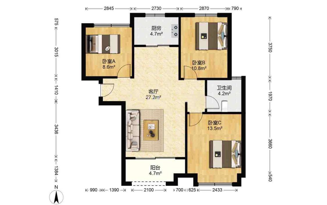 整租·海亮九玺(北区)