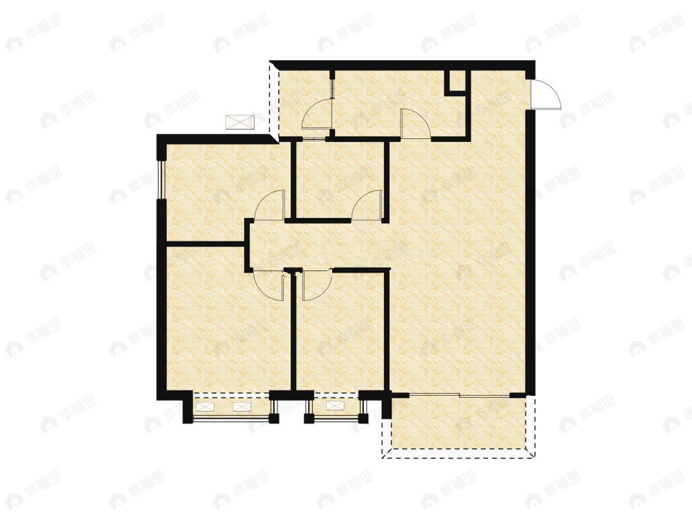 恒大麓山湖3室2厅1卫户型图