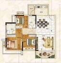 东湖明珠花园3室2厅2卫户型图