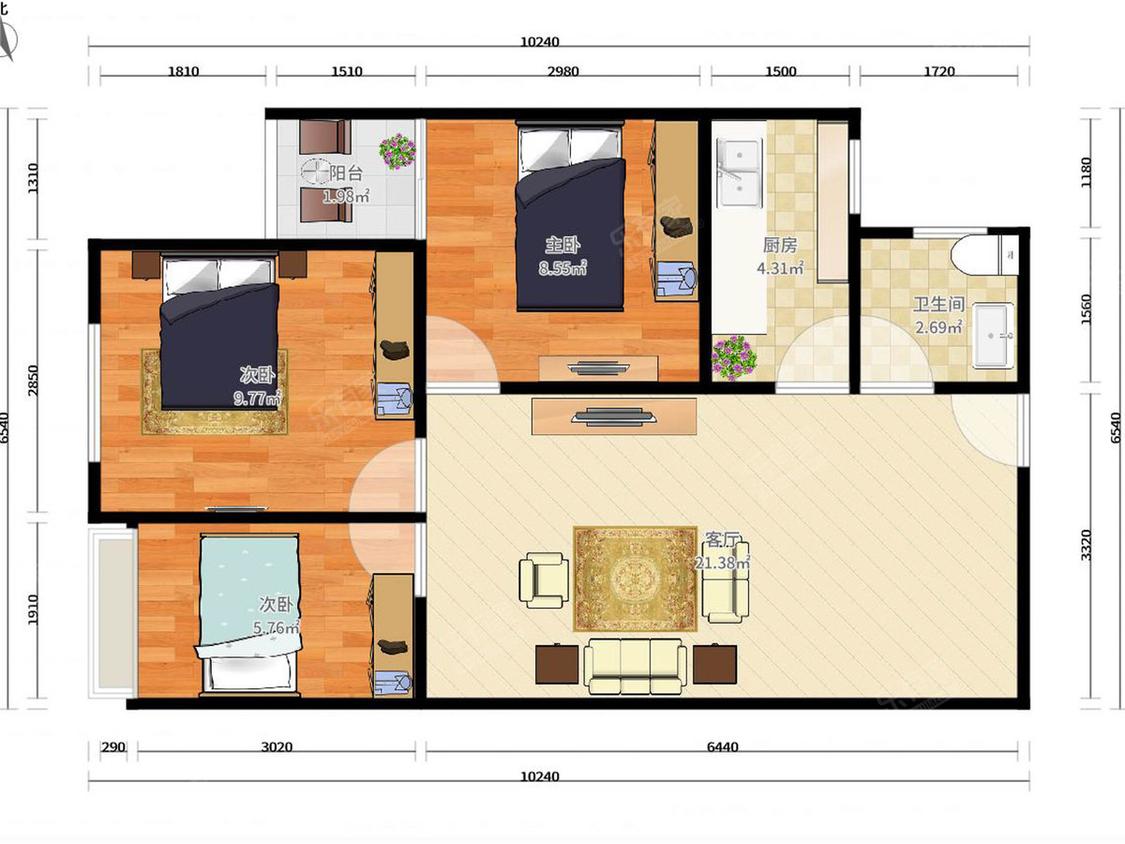 整租·向南瑞峰花园