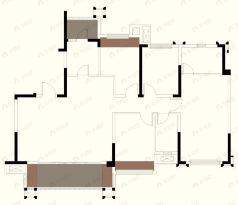 朗基香樾府4室2厅2卫户型图