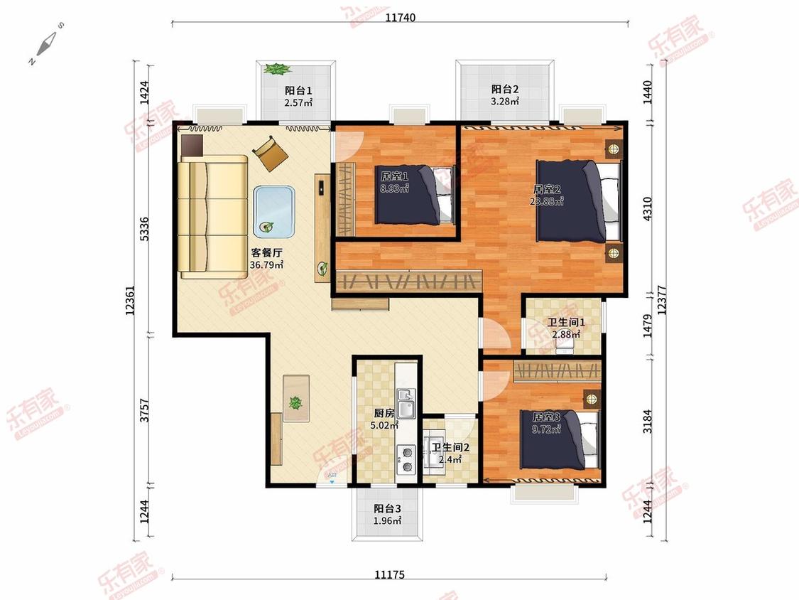 整租·奕聪花园