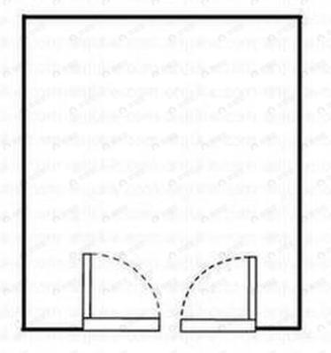 1室1厅建面30m²南户型图