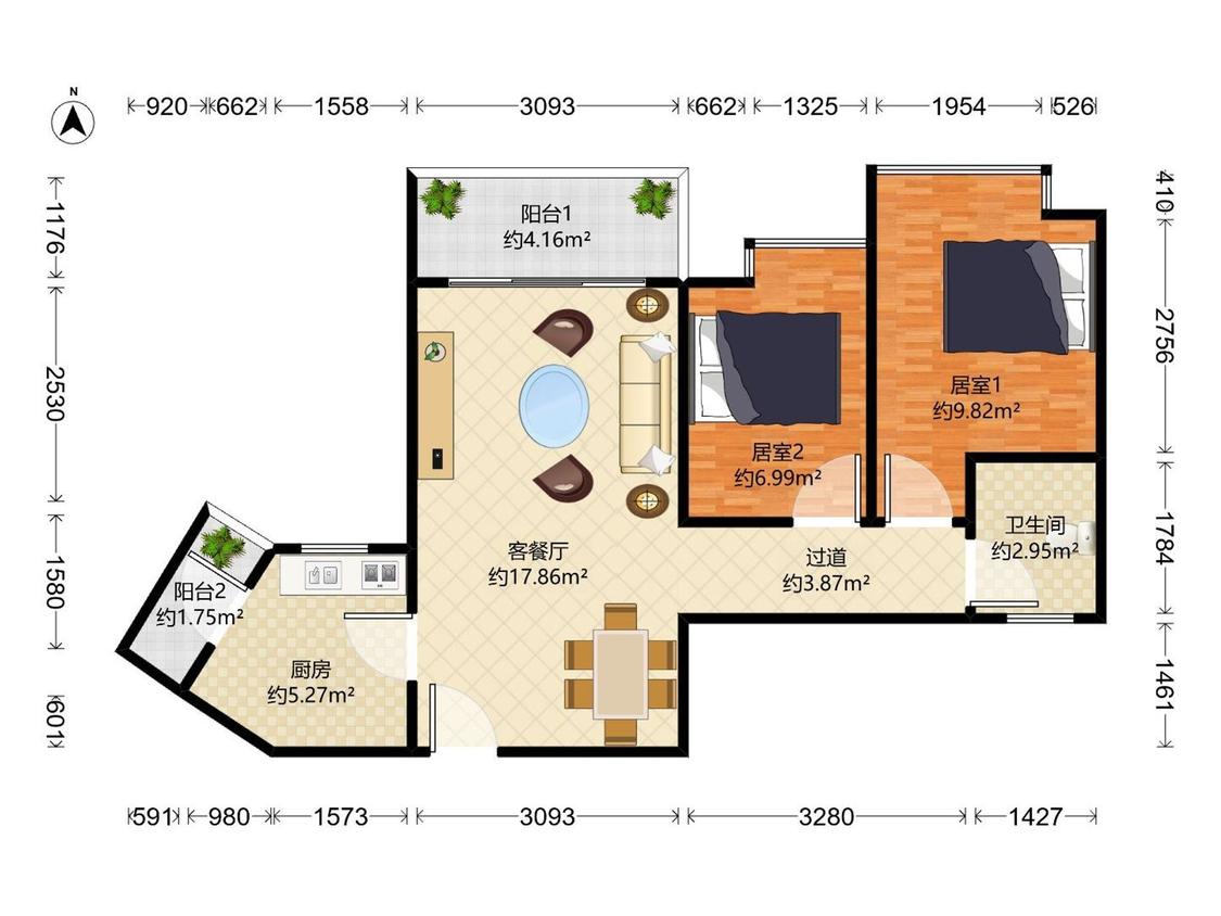 整租·绿景花园(二期)