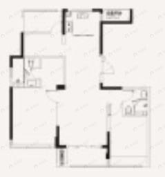 时代瓯海壹品3室2厅2卫户型图