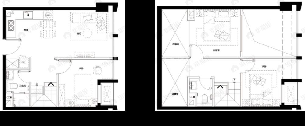 天恒世界集3室1厅2卫户型图