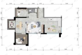 新希望万科知园3室3厅3卫户型图