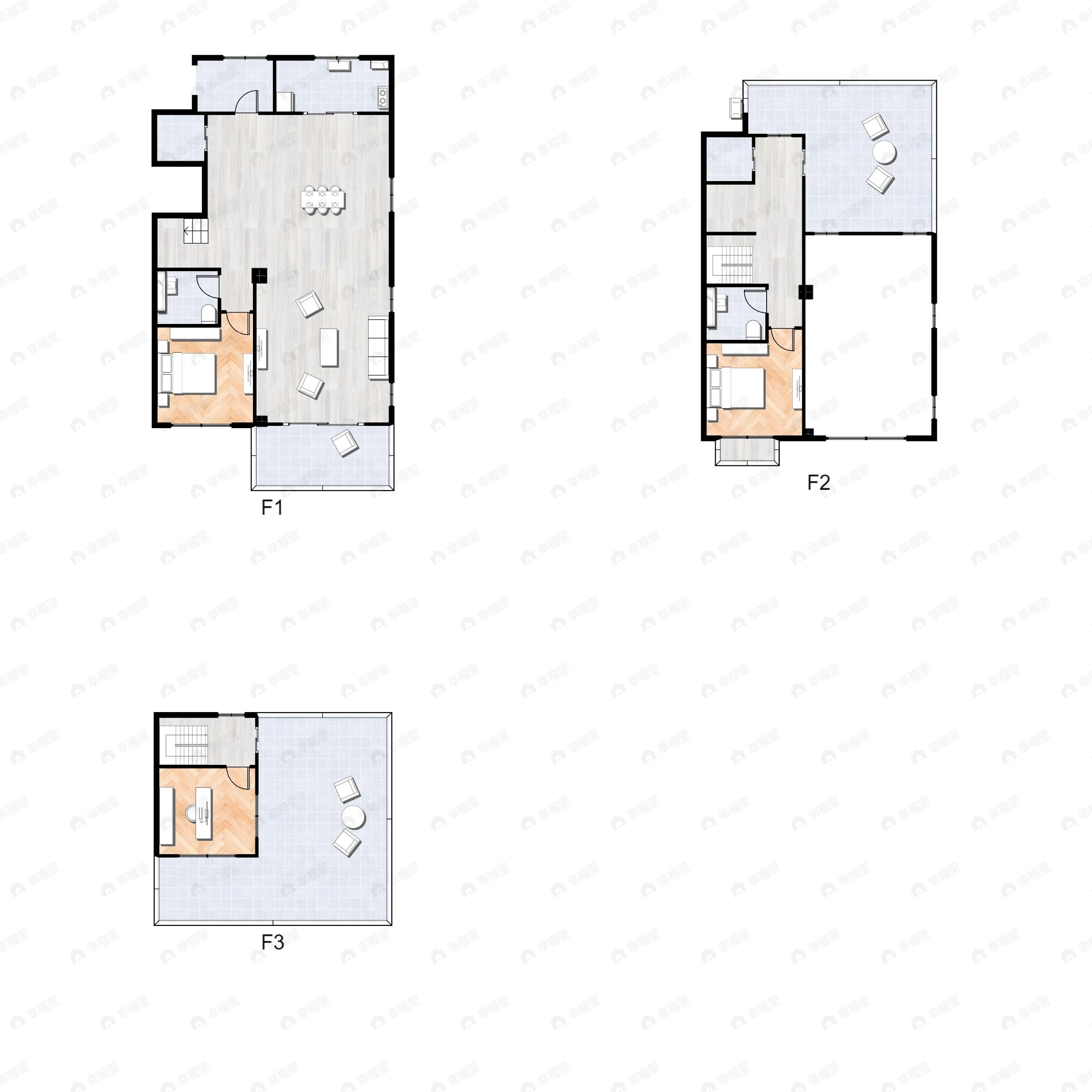 3室2厅2卫建面175平户型图
