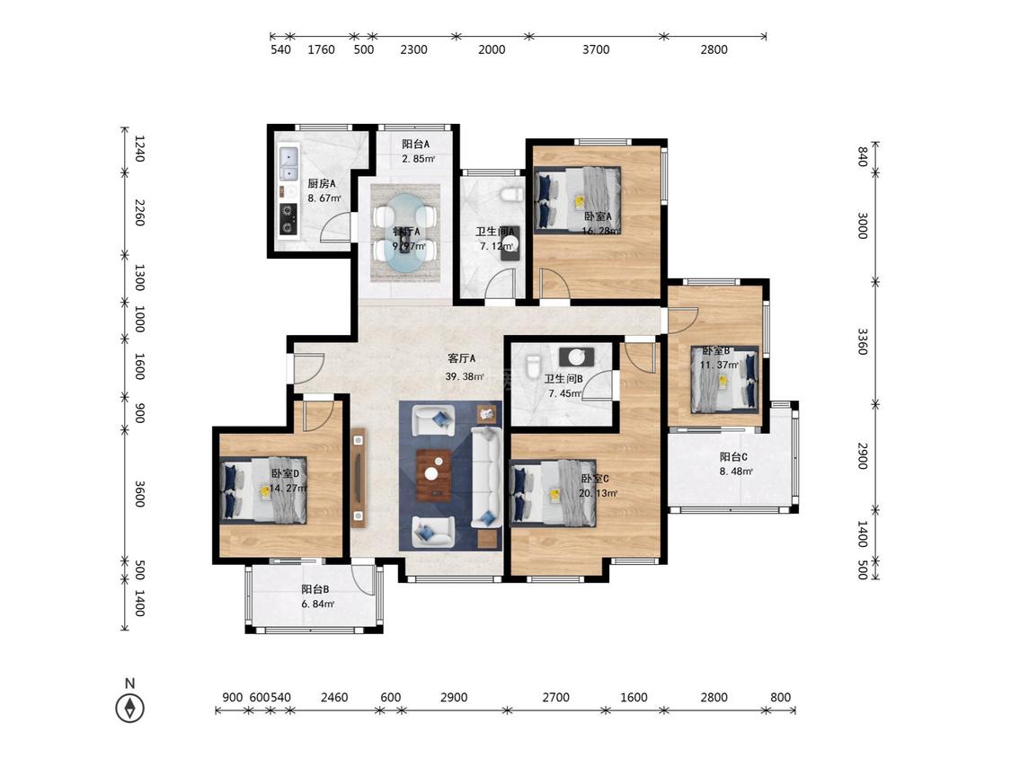 整租·绿城百合公寓(北区)