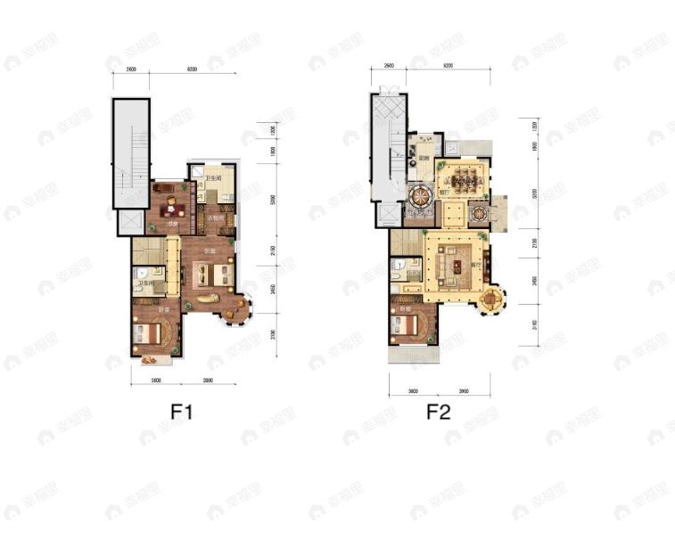 天恒乐墅4室2厅3卫户型图