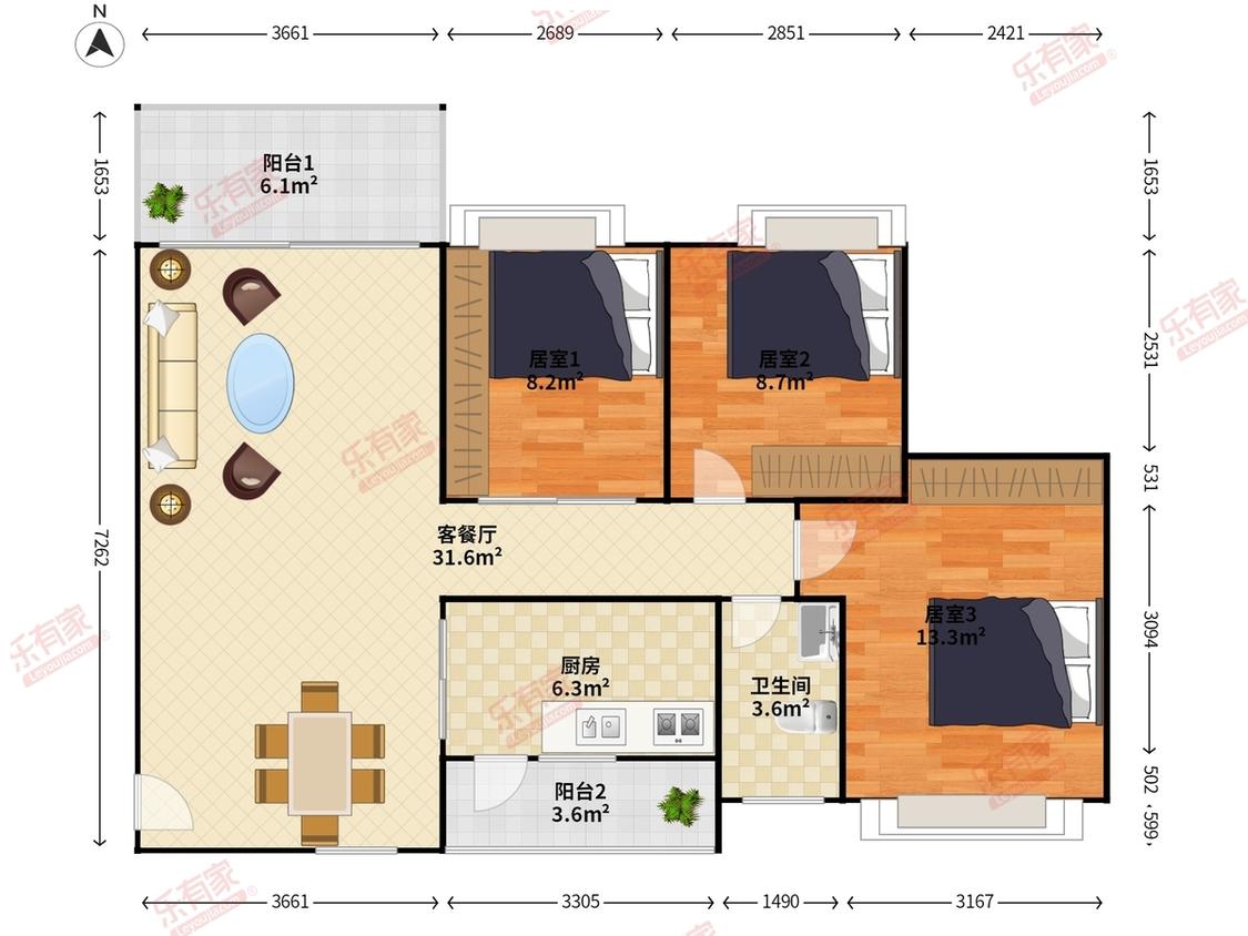 整租·天英月珑湾