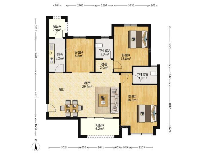 整租·龙腾万都汇