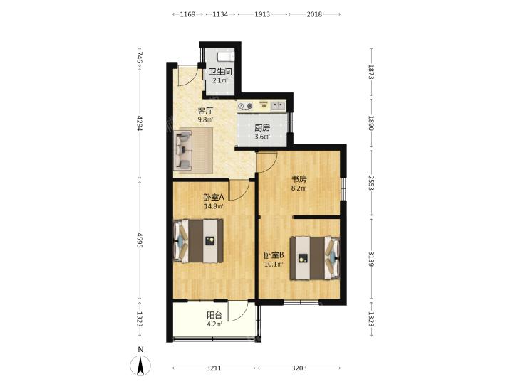 整租·扇骨里小区