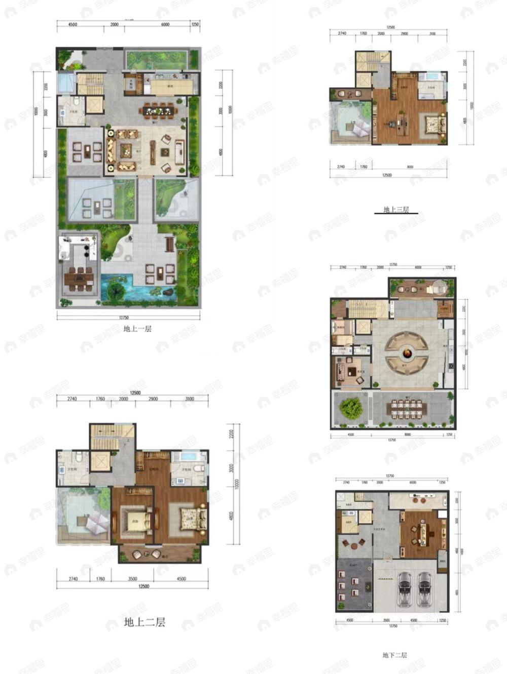 兴创荣墅5室7厅6卫户型图