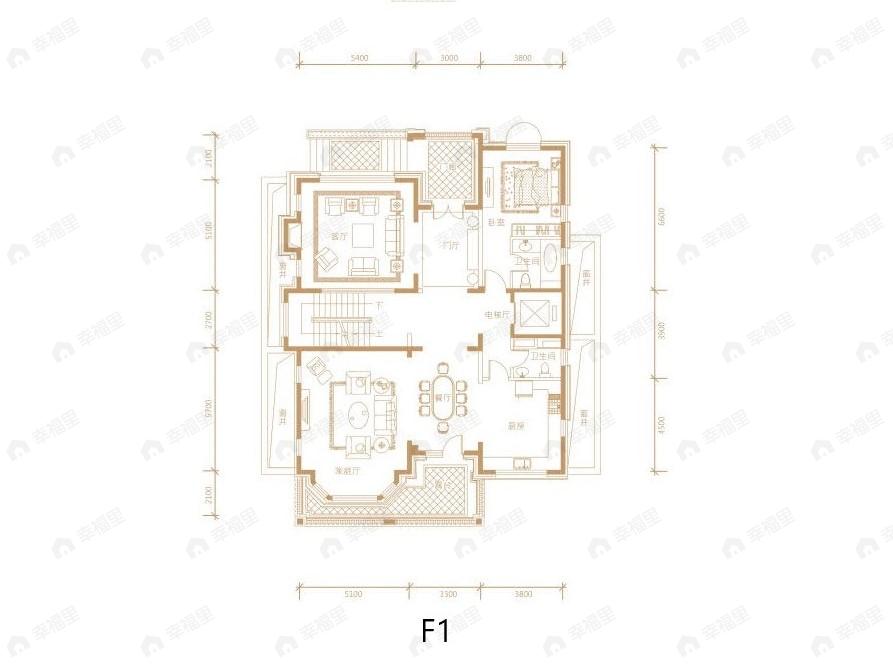 润泽御府5室4厅5卫户型图