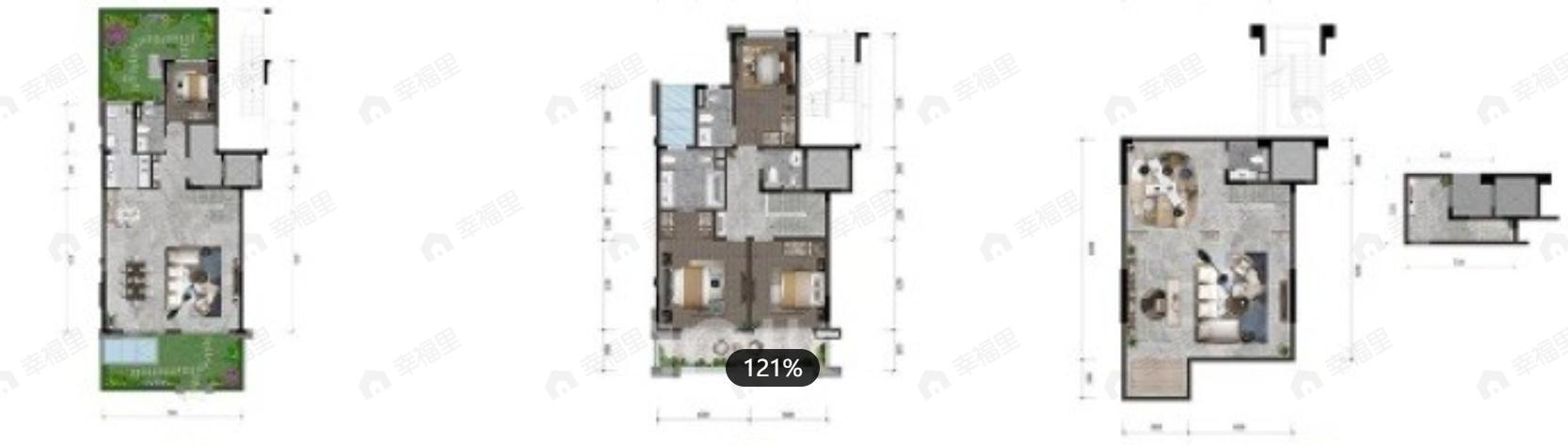 4室2厅4卫建面317平户型图