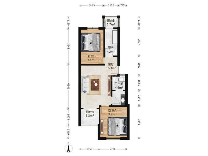 整租·燕化星城建德一里