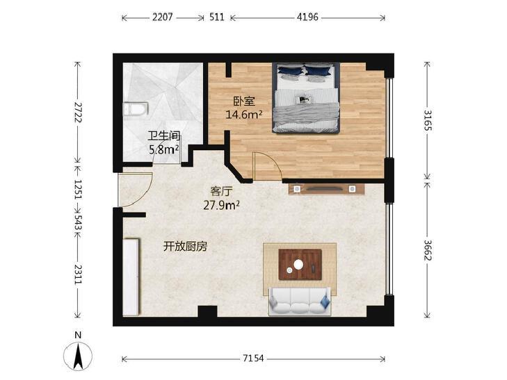 整租·乐成豪丽公寓