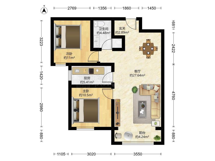 整租·首创美澜湾(E区)