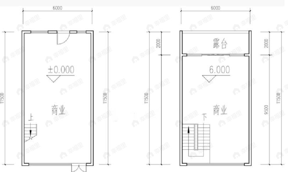 1室1厅1卫建面121平户型图