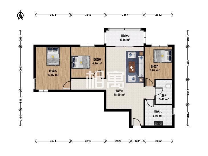 整租·北新三巷