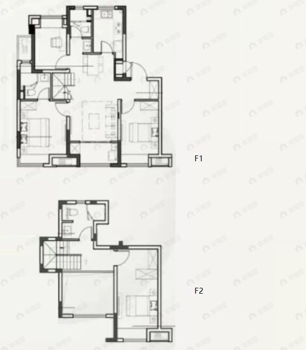 象屿印溪佳园4室2厅3卫户型图