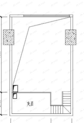 1室1厅1卫建面93m²北户型图