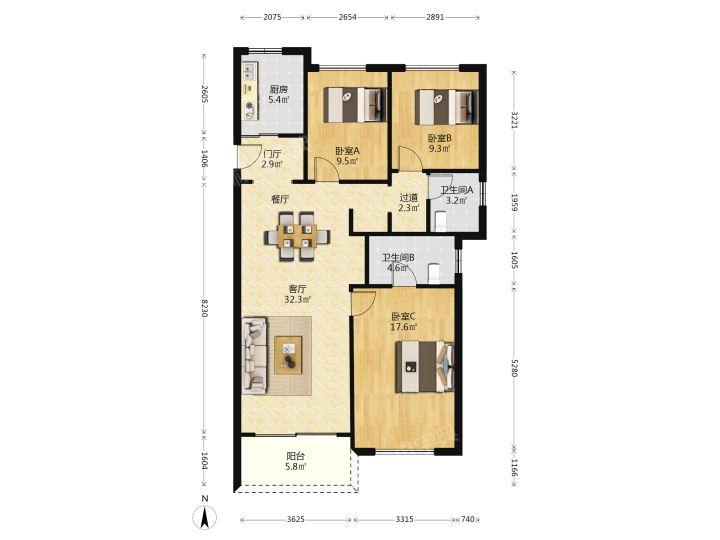 整租·沣水云岭