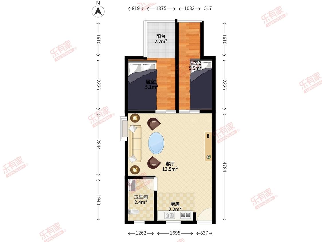 整租·大地花园