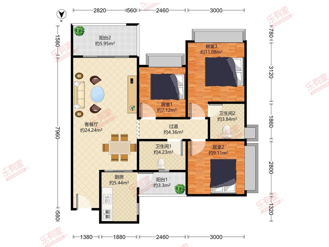 整租·越秀天悦星院
