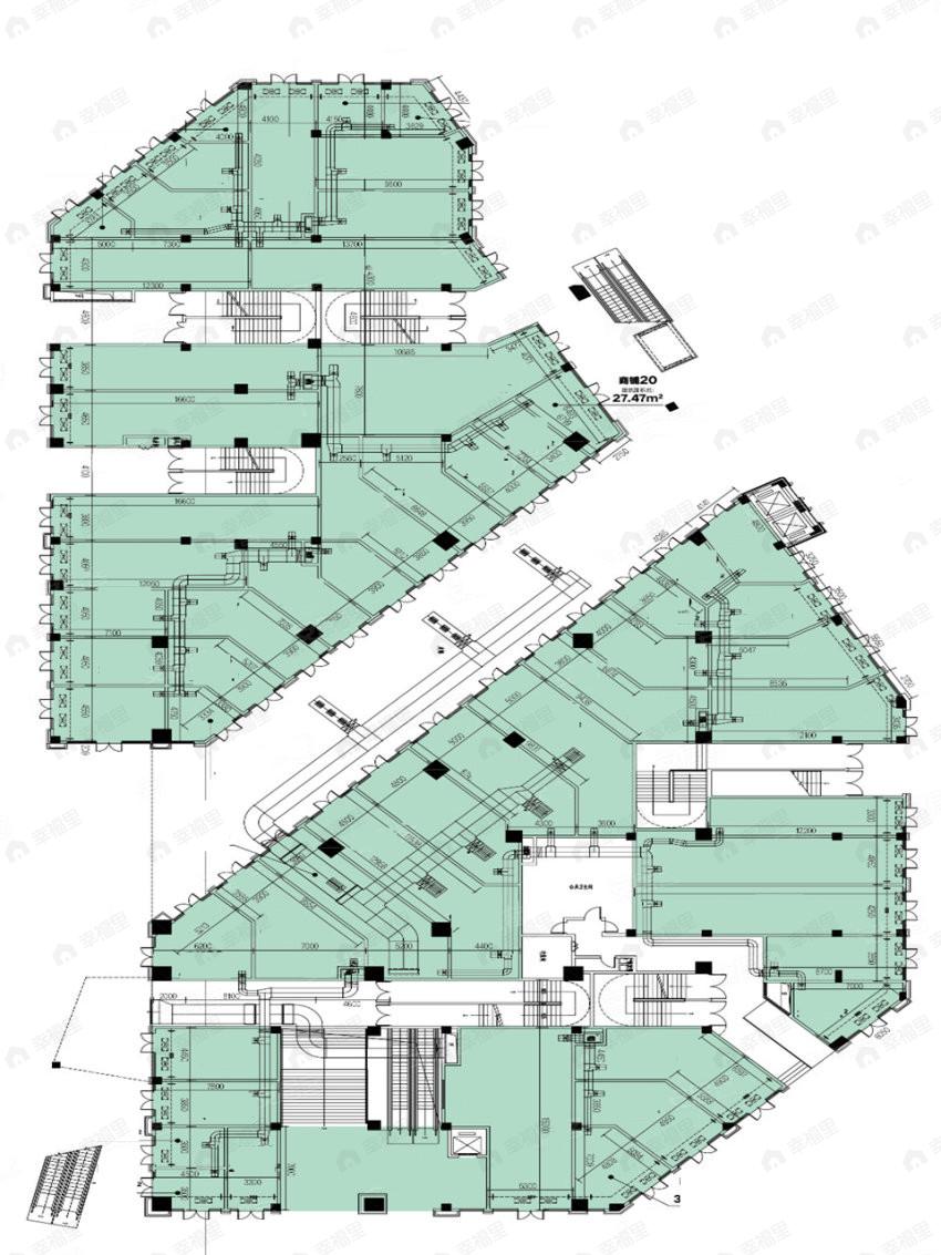 1室1厅建面41平户型图