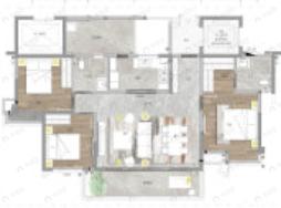 花样年大溪谷3室2厅2卫户型图