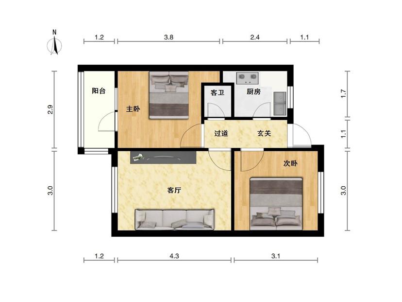 整租·虎台二巷检察院家属院