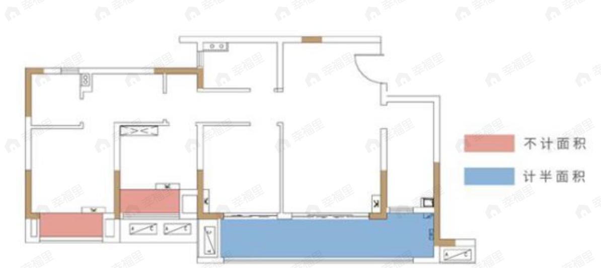 禹洲雍锦府3室2厅2卫户型图