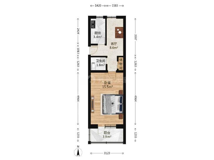 整租·北三环中路12号院