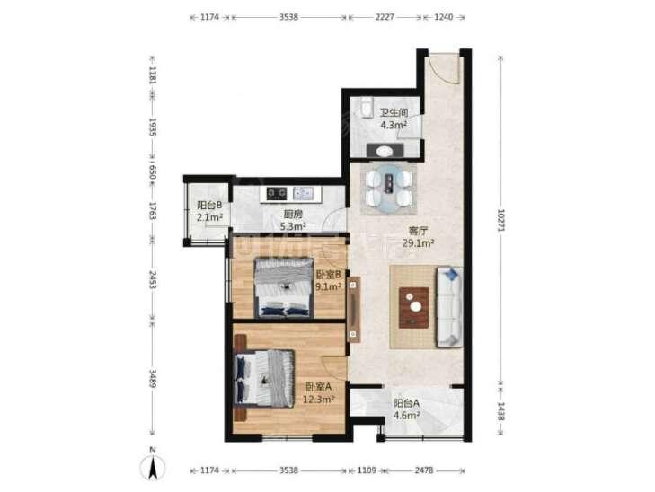 整租·垡头翠成馨园(E区)
