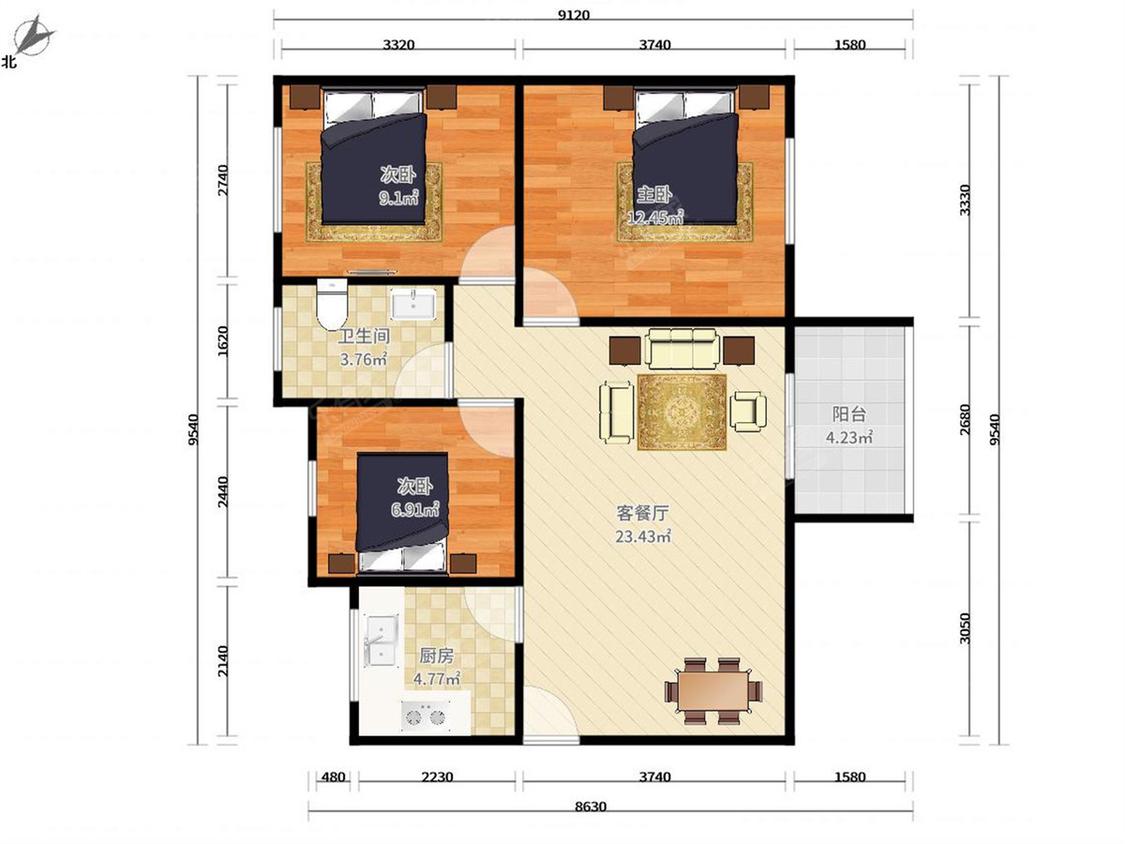 整租·振业天峦