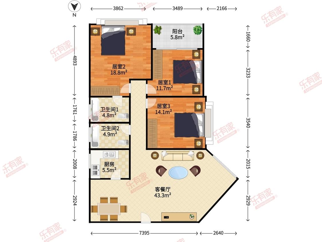 整租·南华花园(华强南路)