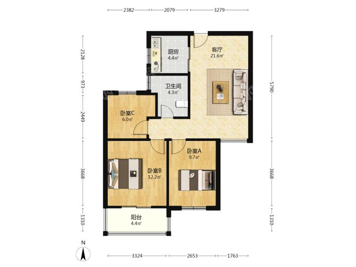 整租·洲岛和园(和乐苑)