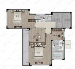 5室2厅4卫建面240平南户型图