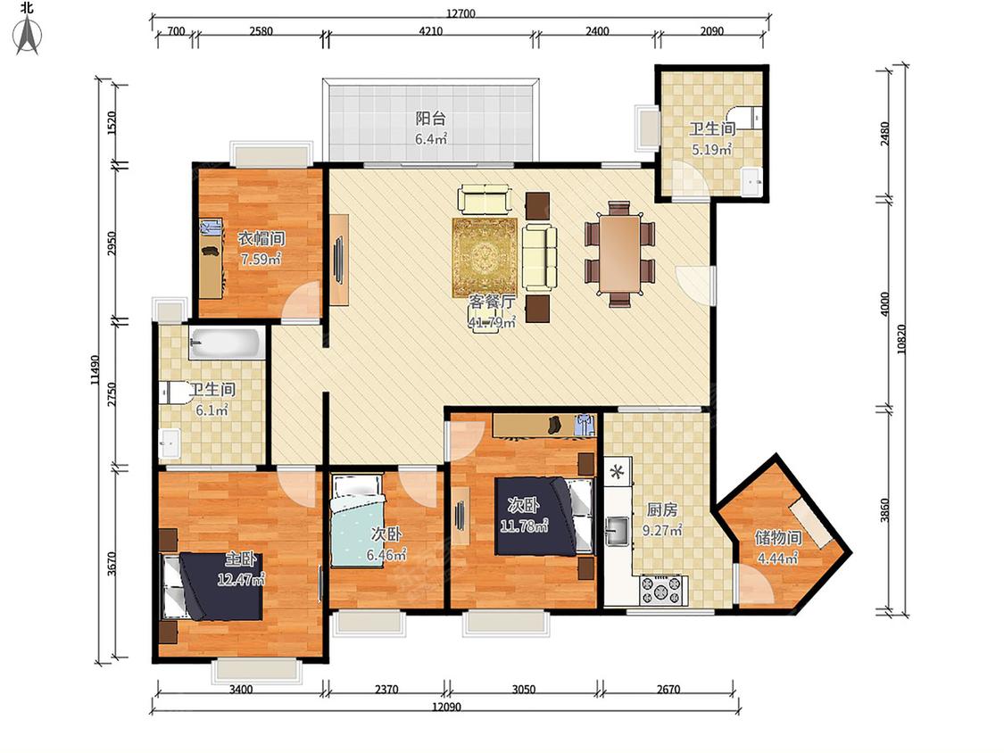 整租·长城盛世家园(二期)