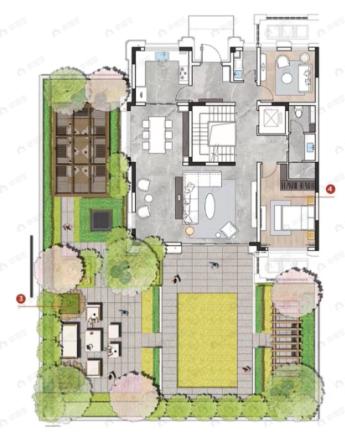 普罗理想国7室3厅7卫户型图