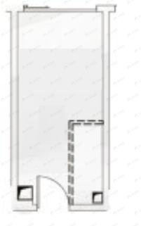 1室1厅1卫建面29平户型图