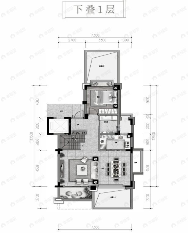 4室3厅3卫建面246平户型图