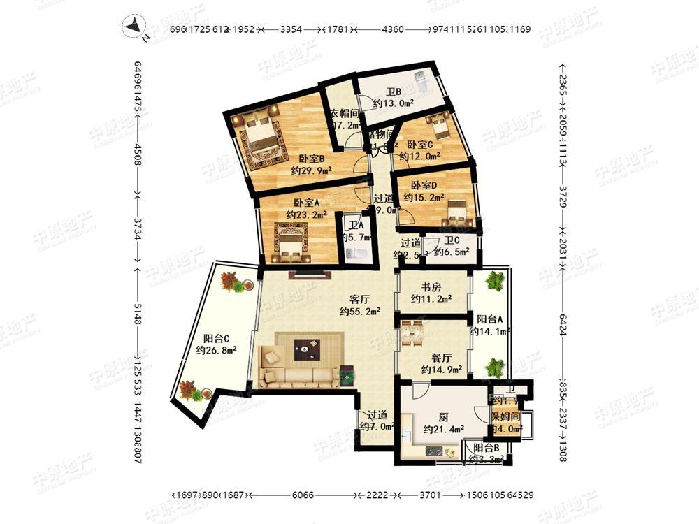 整租·仁恒滨江园